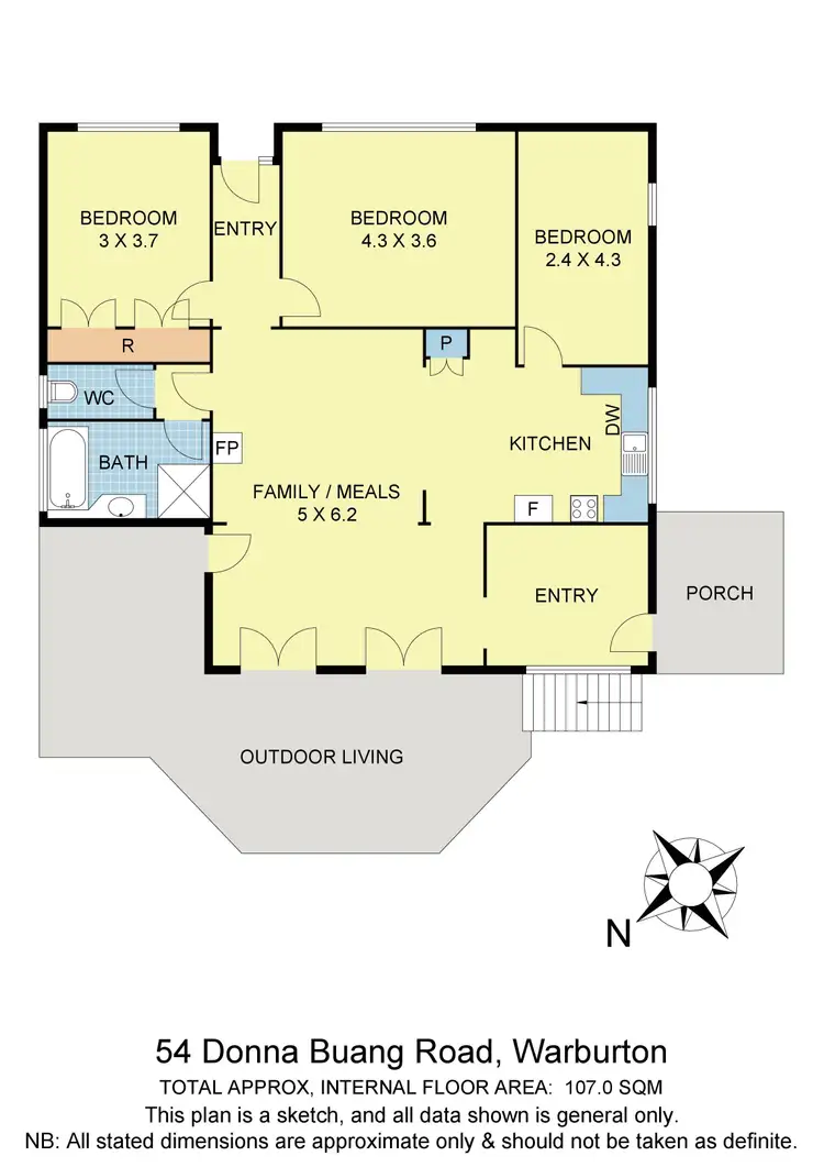 Floorplan of Homely house listing, 54 Donna Buang Road, Warburton VIC 3799