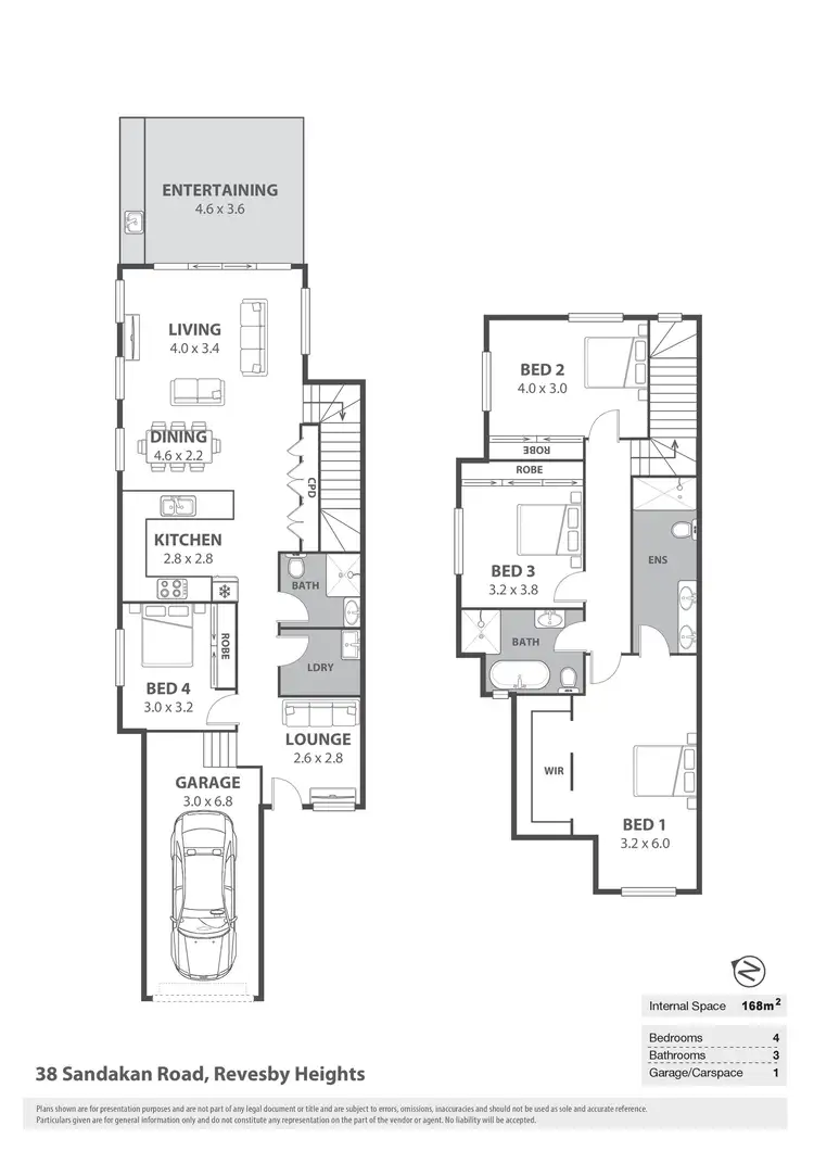 Floorplan of Homely semi-detached listing, 38 Sandakan Road, Revesby Heights NSW 2212