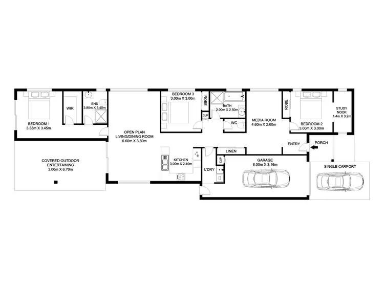 Floorplan of Homely house listing, 24 Turquoise Crescent, Springfield QLD 4300