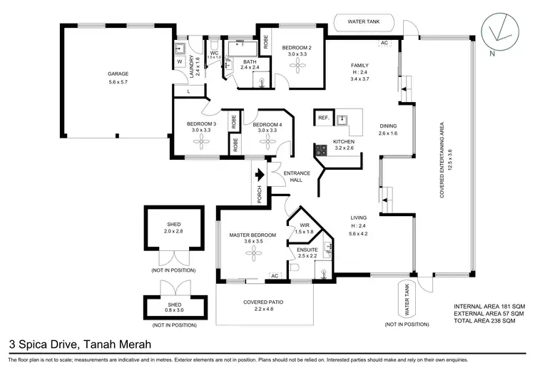 Floorplan of Homely house listing, 3 Spica Drive, Tanah Merah QLD 4128