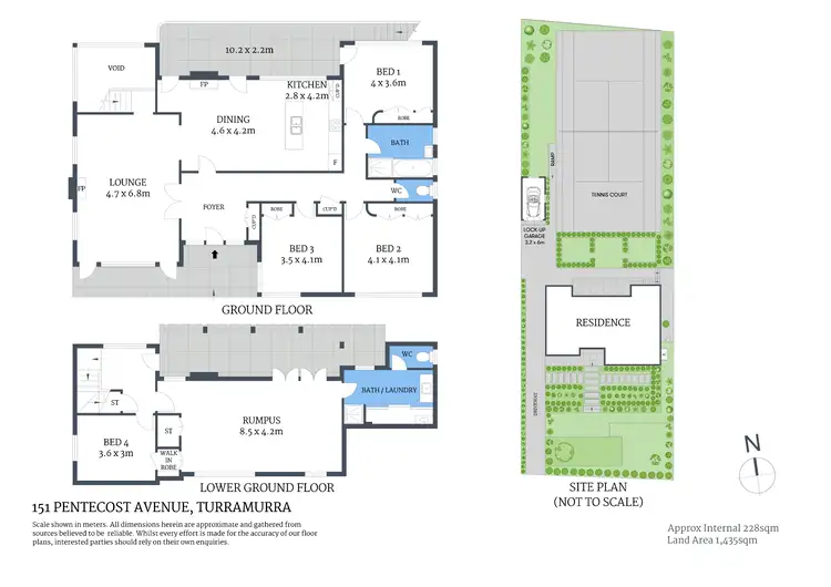 Floorplan of Homely house listing, 151 Pentecost Avenue, Turramurra NSW 2074
