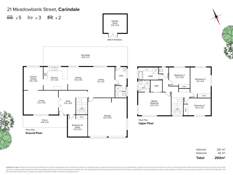 Floorplan of Homely house listing, 21 Meadowbank Street, Carindale QLD 4152