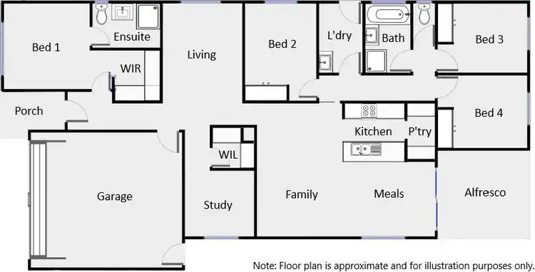 Floorplan of Homely house listing, 4 Marita Court, Irymple VIC 3498