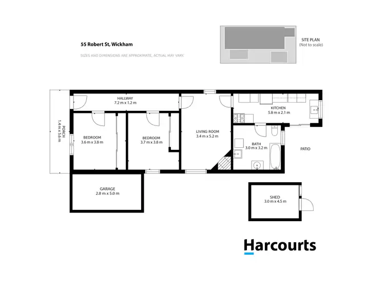 Floorplan of Homely house listing, 55 Robert Street, Wickham NSW 2293