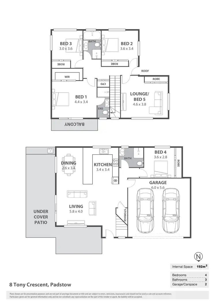 Floorplan of Homely semi-detached listing, 8 Tony Crescent, Padstow NSW 2211