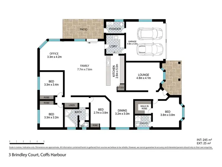 Floorplan of Homely house listing, 3 Brindley Court, Coffs Harbour NSW 2450