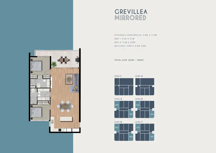 Floorplan of Homely apartment listing, 505/62-65 South Terrace, Adelaide SA 5000