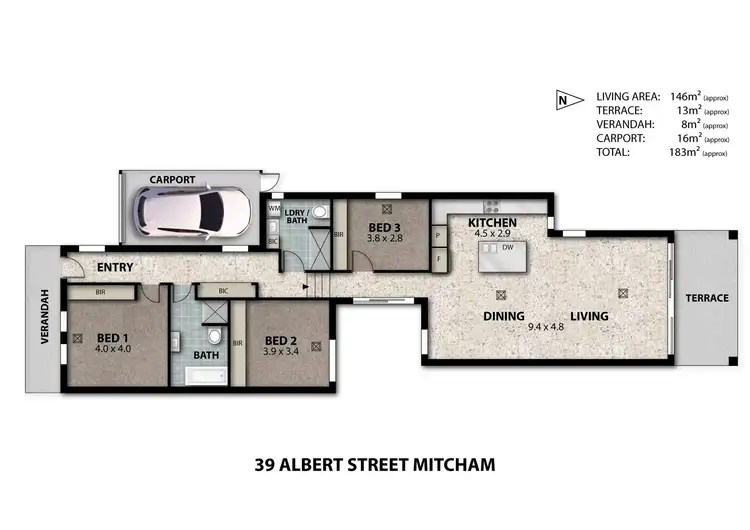 Floorplan of Homely house listing, 39 Albert Street, Mitcham SA 5062