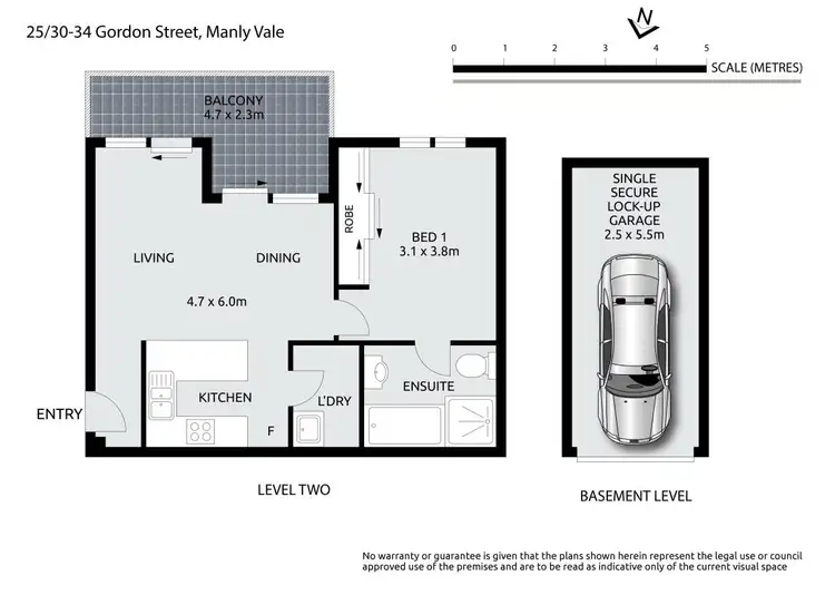 Floorplan of Homely apartment listing, 25/30-34 Gordon Street, Manly Vale NSW 2093