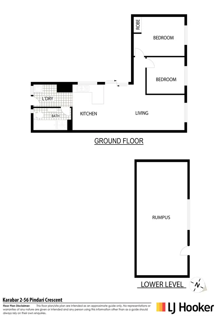 Floorplan of Homely townhouse listing, 2/56 Pindari Crescent, Karabar NSW 2620