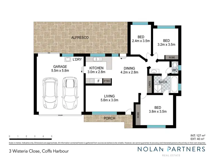 Floorplan of Homely house listing, 3 Wisteria Close, Coffs Harbour NSW 2450