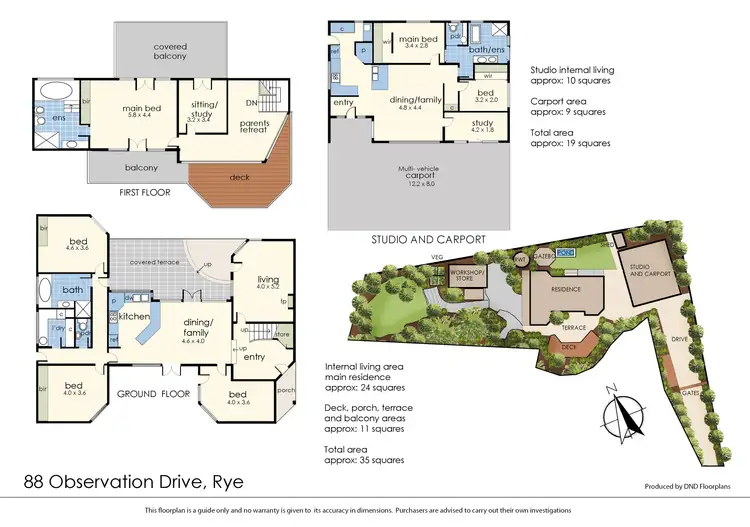 Floorplan of Homely house listing, 88 Observation Drive, Rye VIC 3941