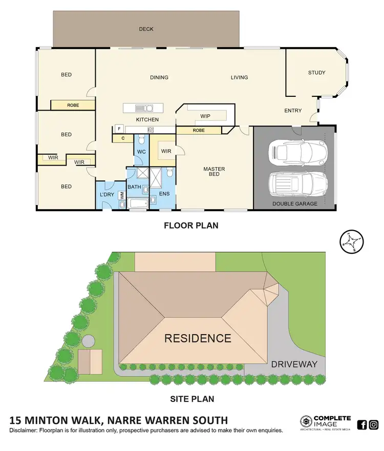 Floorplan of Homely house listing, 15 Minton Walk, Narre Warren South VIC 3805