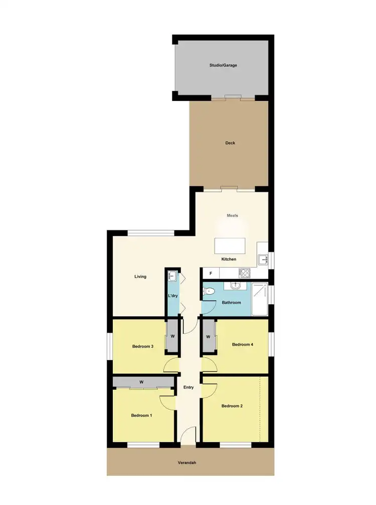 Floorplan of Homely house listing, 205 Brougham Street, Soldiers Hill VIC 3350