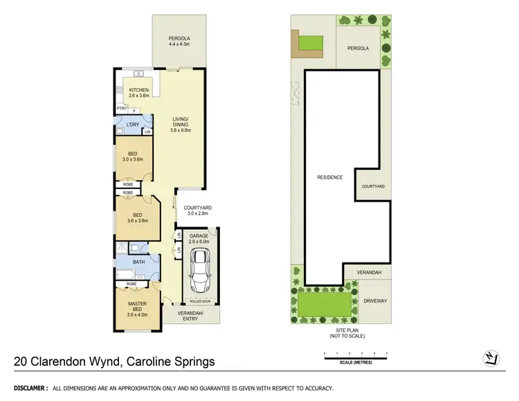 Floorplan of Homely house listing, 20 Clarendon Wynd, Caroline Springs VIC 3023