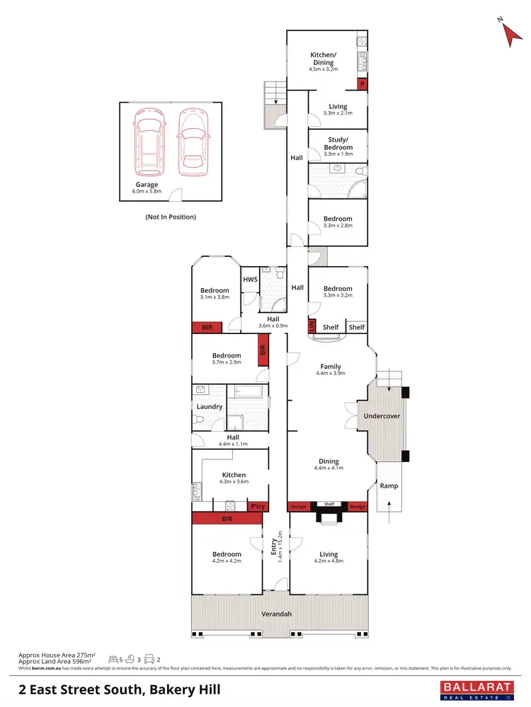 Floorplan of Homely house listing, 2 East Street, Bakery Hill VIC 3350