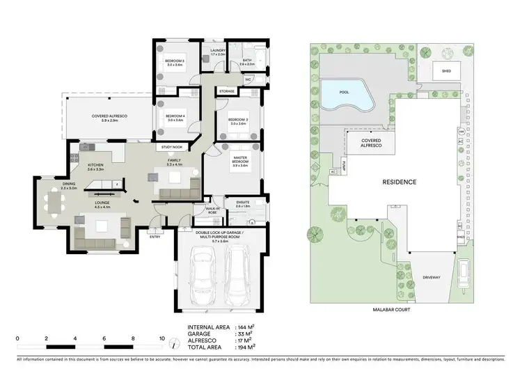 Floorplan of Homely house listing, 8 Malabar Court, Mountain Creek QLD 4557