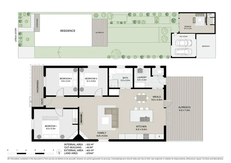 Floorplan of Homely house listing, 516 Ascot Street, Redan VIC 3350