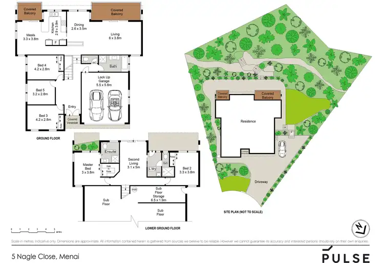 Floorplan of Homely house listing, 5 Nagle Close, Menai NSW 2234