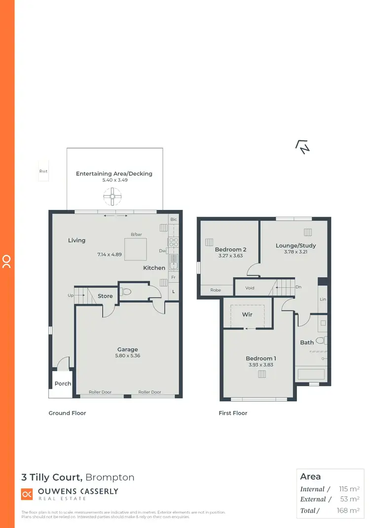 Floorplan of Homely townhouse listing, 3 Tilly Court, Brompton SA 5007