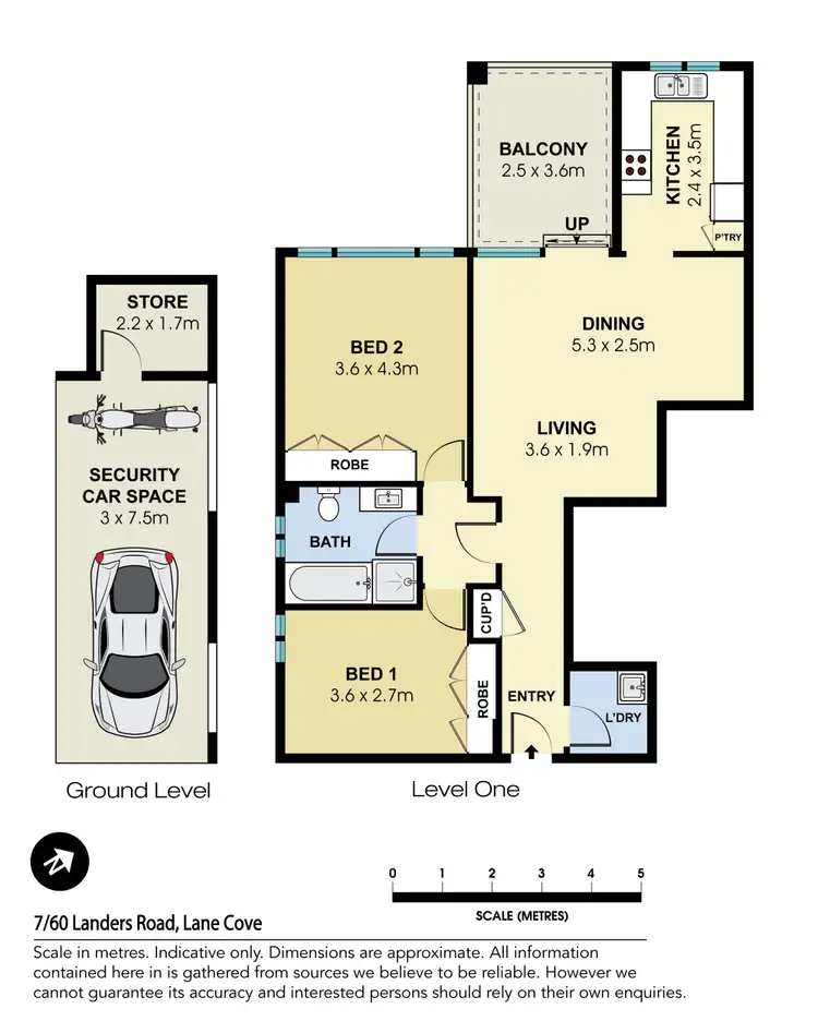 Floorplan of Homely apartment listing, 7/60 Landers Road, Lane Cove NSW 2066