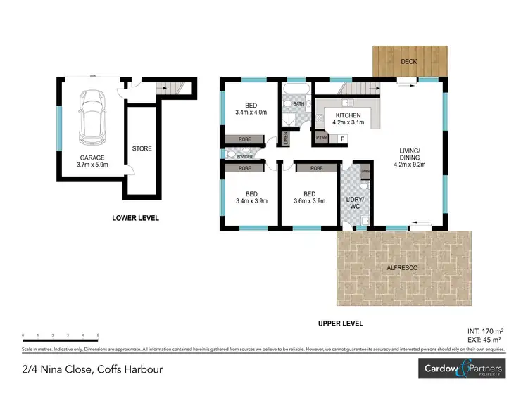 Floorplan of Homely unit listing, 2/4 Nina Close, Coffs Harbour NSW 2450