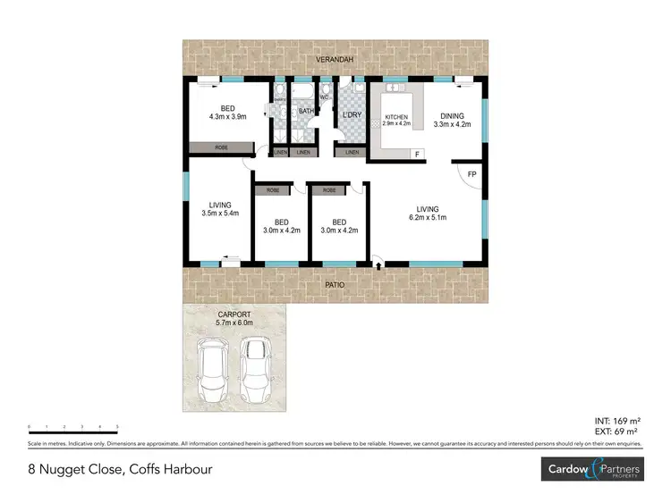 Floorplan of Homely house listing, 8 Nugget Close, Coffs Harbour NSW 2450