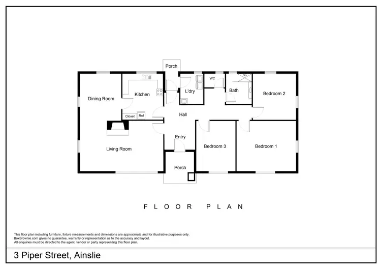 Floorplan of Homely house listing, 3 Piper Street, Ainslie ACT 2602