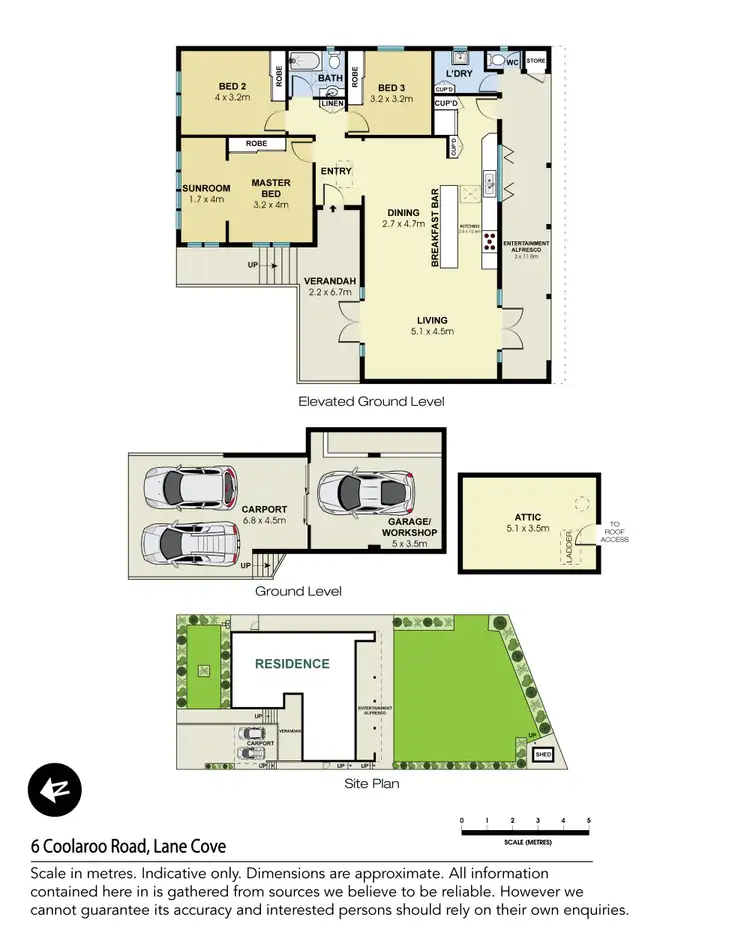 Floorplan of Homely house listing, 6 Coolaroo Road, Lane Cove NSW 2066