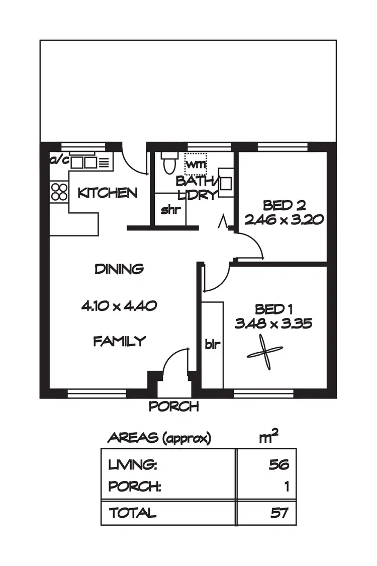 Floorplan of Homely unit listing, 2/30 Melton Street, Glenelg East SA 5045
