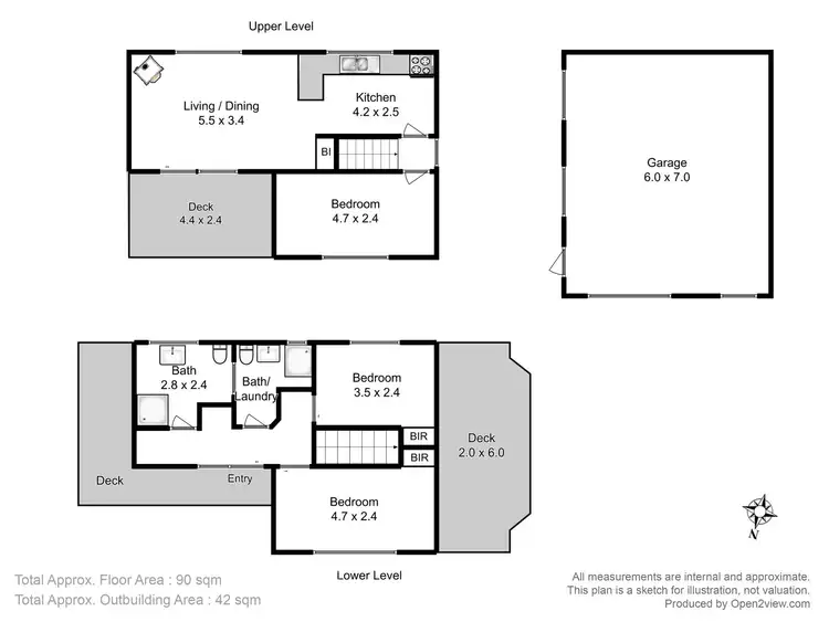 Floorplan of Homely house listing, 15 Ulvergerne Street, Dodges Ferry TAS 7173