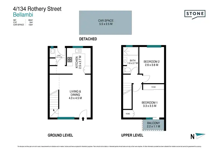 Floorplan of Homely unit listing, 4/134 Rothery Street, Bellambi NSW 2518