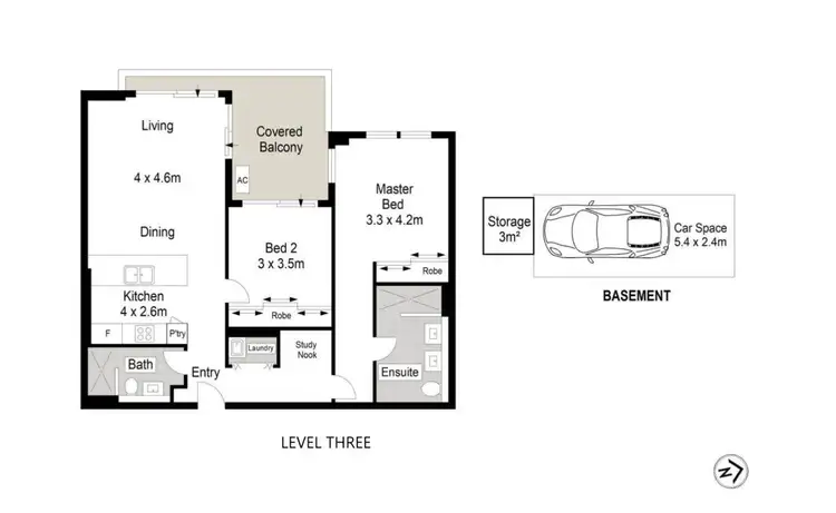 Floorplan of Homely apartment listing, 307/128 Willarong Road, Caringbah NSW 2229