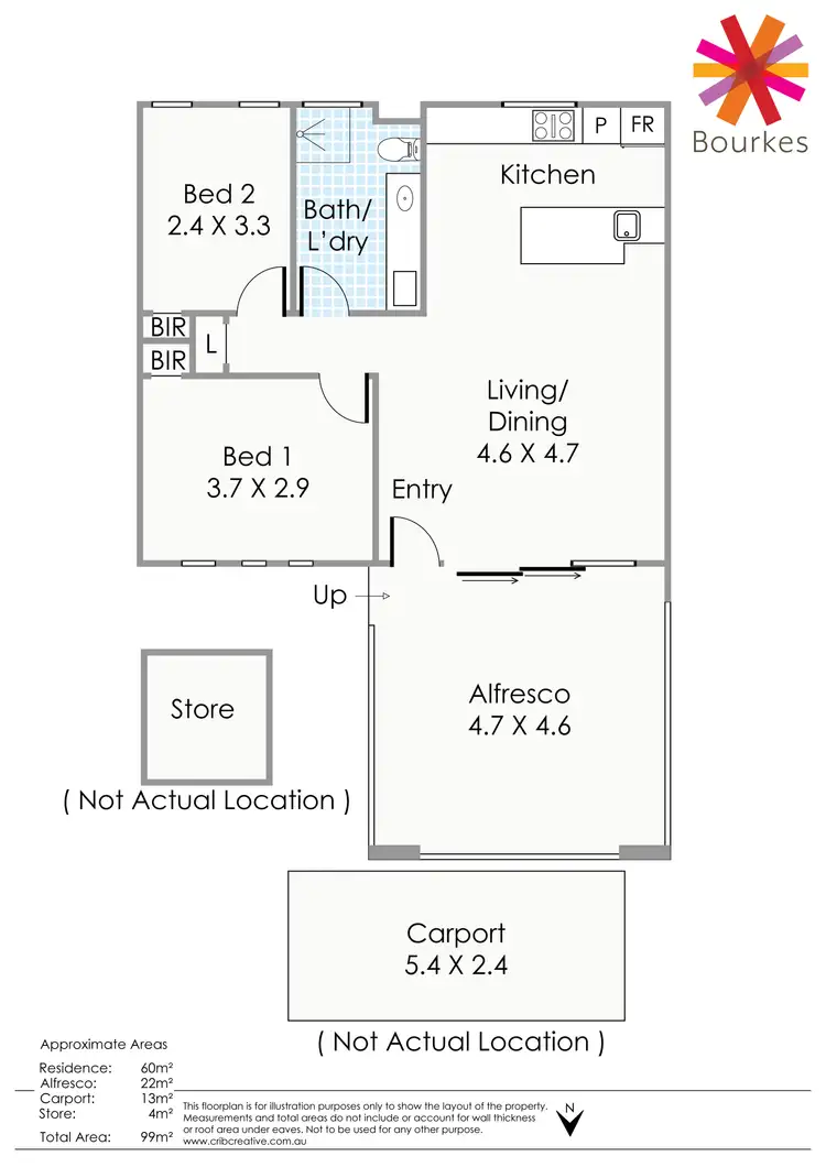 Floorplan of Homely apartment listing, 5/159 Labouchere Road, Como WA 6152