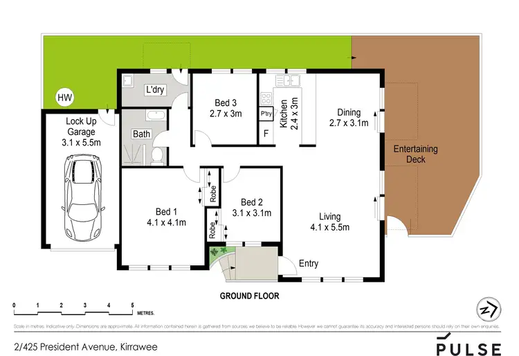 Floorplan of Homely villa listing, 2/425 President Avenue, Kirrawee NSW 2232
