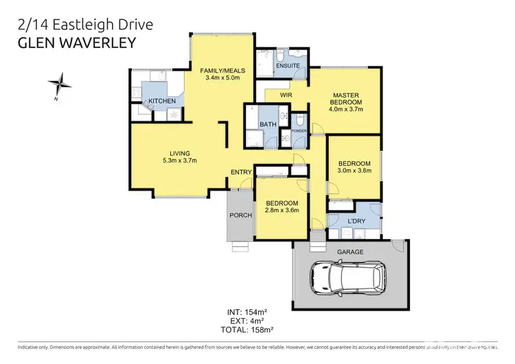 Floorplan of Homely unit listing, 2/14 Eastleigh Drive, Glen Waverley VIC 3150