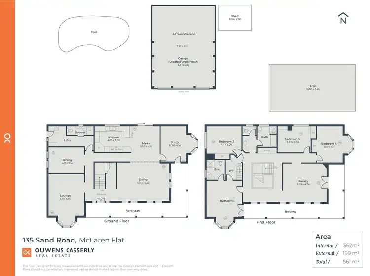 Floorplan of Homely house listing, 135 Sand Road, Mclaren Flat SA 5171