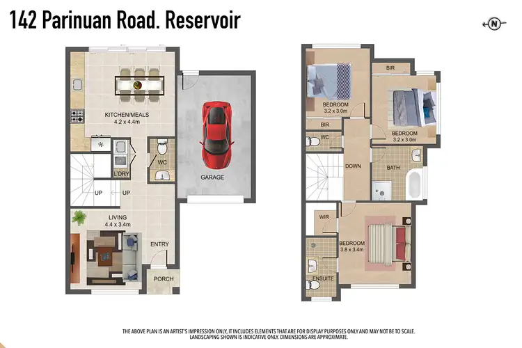 Floorplan of Homely townhouse listing, 3/142 Purinuan Road, Reservoir VIC 3073
