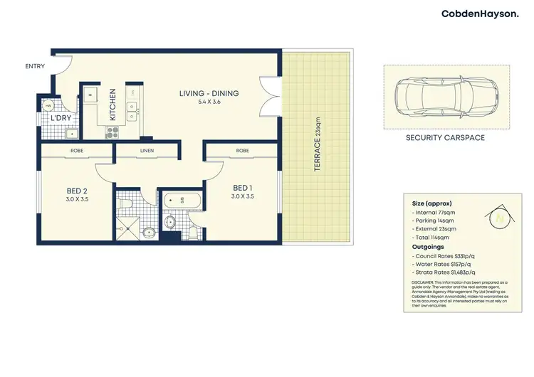 Floorplan of Homely apartment listing, 66/21-23 Norton Street, Leichhardt NSW 2040