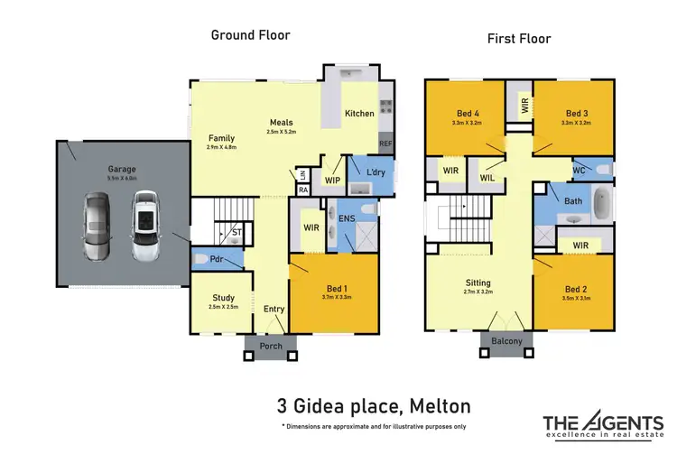 Floorplan of Homely house listing, 3 Gidea Place, Strathtulloh VIC 3338