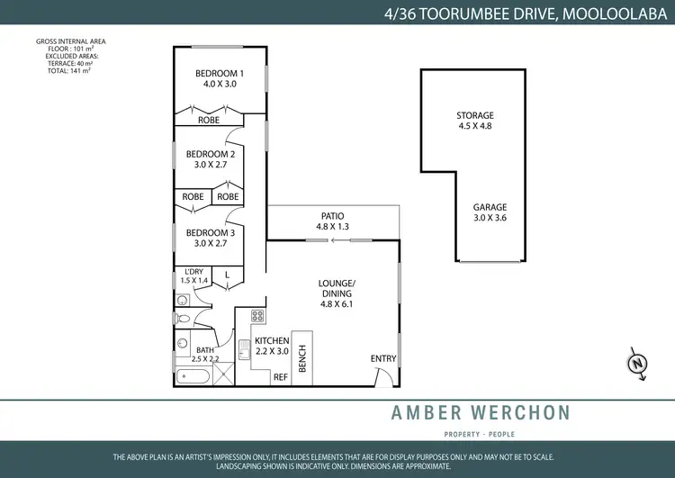 Floorplan of Homely unit listing, 4/36 Toorumbee Drive, Mooloolaba QLD 4557