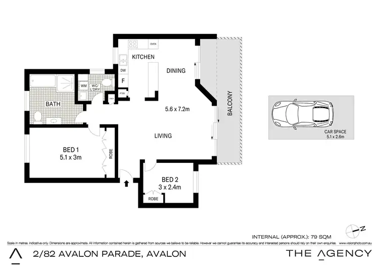 Floorplan of Homely apartment listing, 2/82 Avalon Parade, Avalon Beach NSW 2107