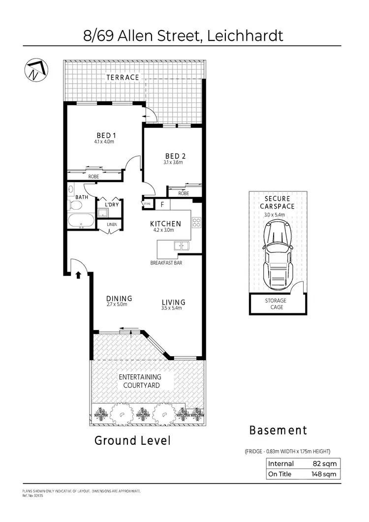 Floorplan of Homely apartment listing, 8/69 Allen Street, Leichhardt NSW 2040