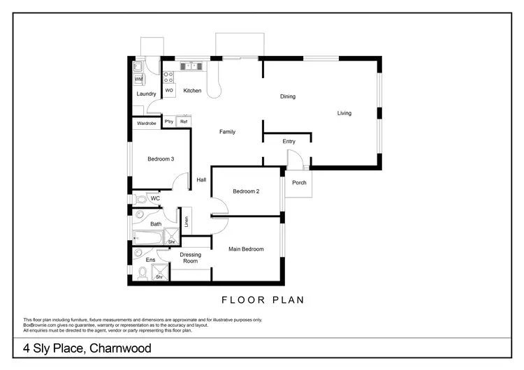 Floorplan of Homely house listing, 4 Sly Place, Charnwood ACT 2615