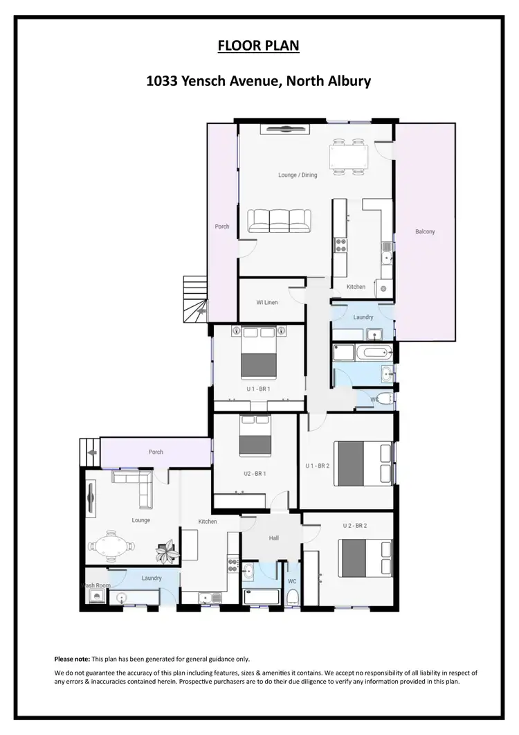 Floorplan of Homely block of units listing, 1033 Yensch Avenue, North Albury NSW 2640