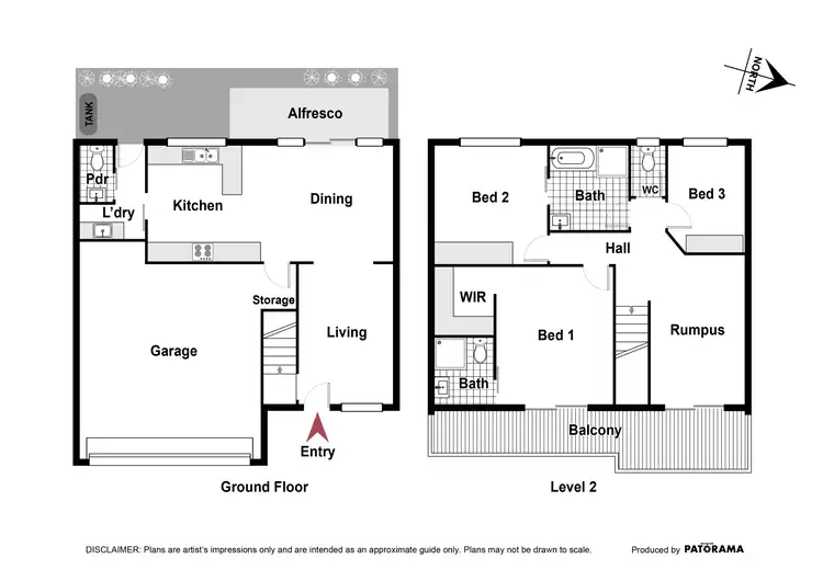 Floorplan of Homely townhouse listing, 8/12 Mulloon Street, Queanbeyan East NSW 2620