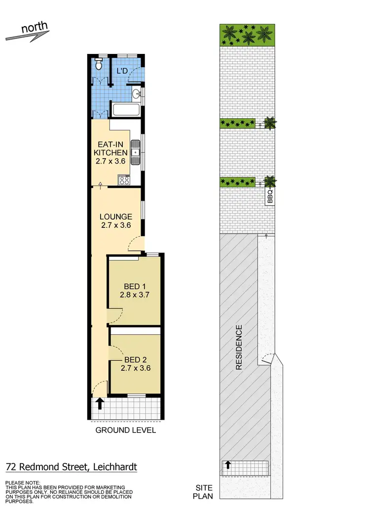 Floorplan of Homely house listing, 72 Redmond Street, Leichhardt NSW 2040