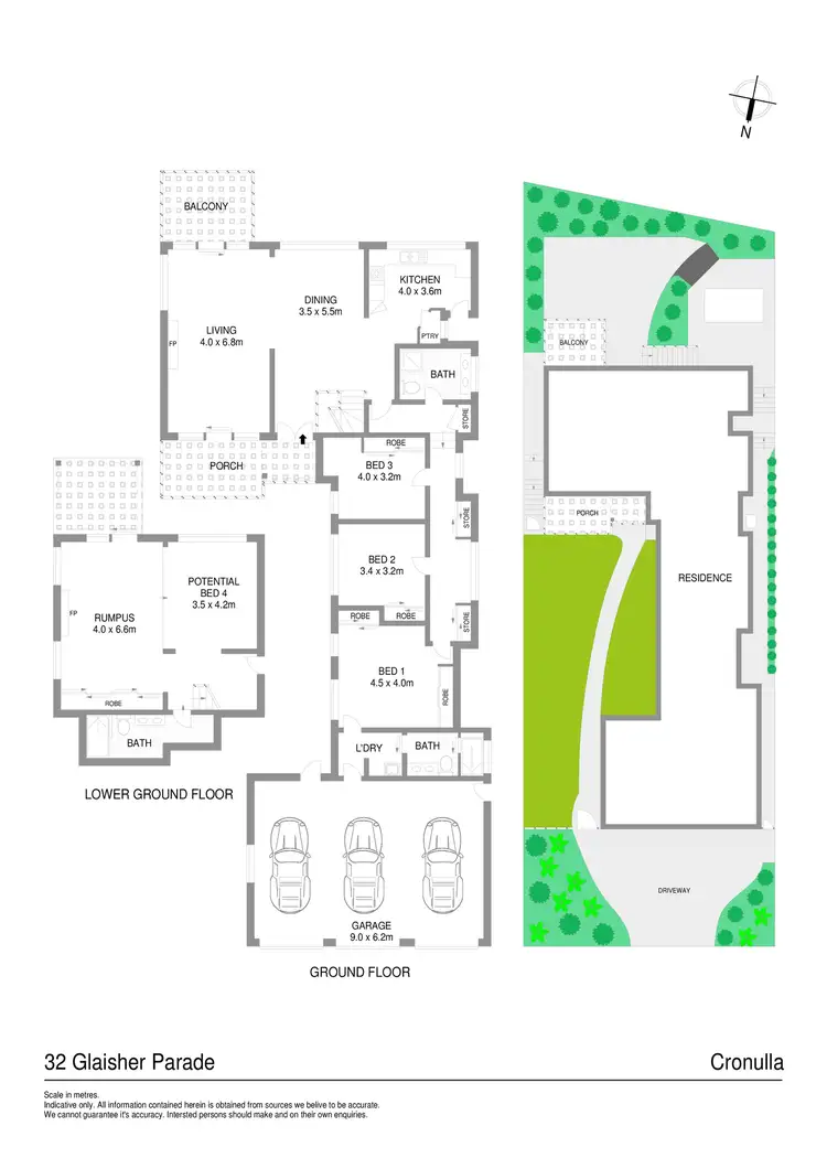 Floorplan of Homely house listing, 32 Glaisher Parade, Cronulla NSW 2230