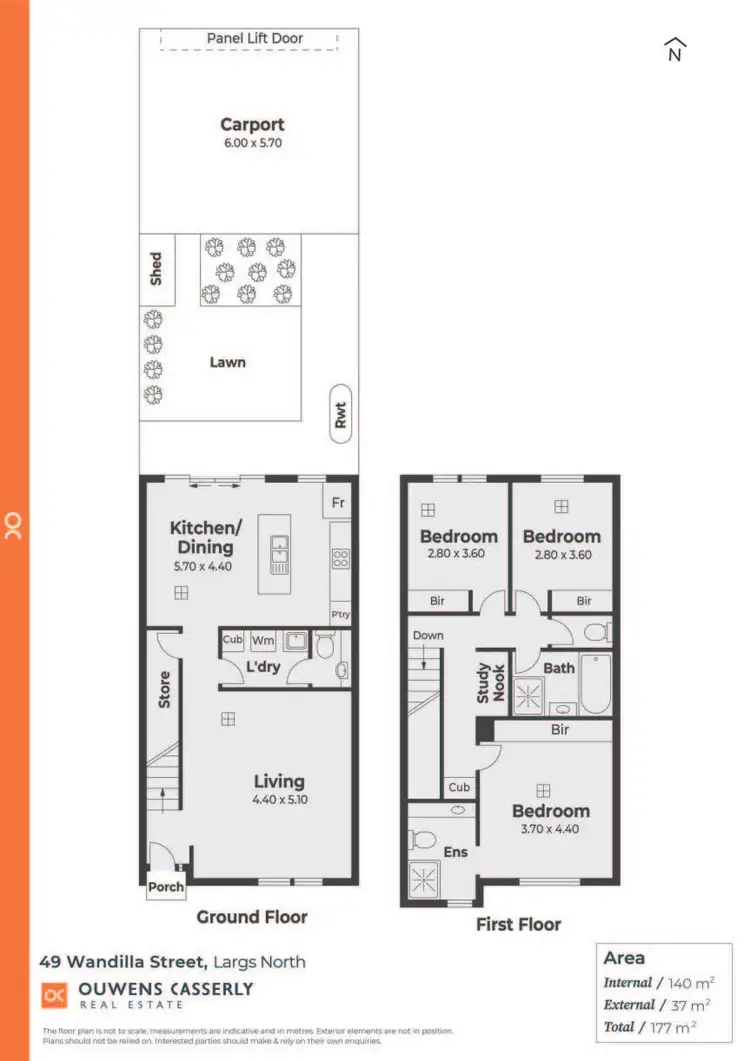 Floorplan of Homely townhouse listing, 49 Wandilla Street, Largs North SA 5016