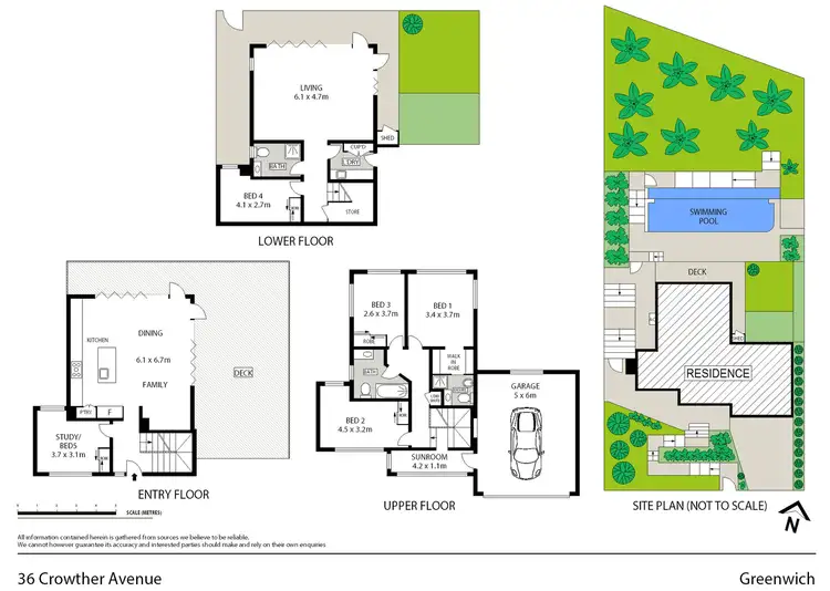 Floorplan of Homely house listing, 36 Crowther Avenue, Greenwich NSW 2065